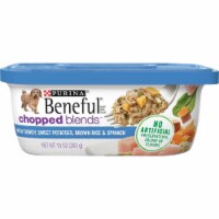 Purina Beneful Wet Dog Food, Chopped Blends with Turkey, 1 ea. 10 Oz. Tub (Pack of 18) Perspective: Main
