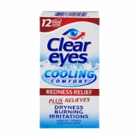 Clear Eyes Cooling Comfort Redness Relief - #1 Selling Brand of Eye Drops (Pack of 8)