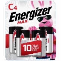 Energizer Max Alkaline C Battery, 4-Count (Pack of 18)