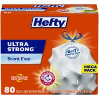 Hefty Ultra Strong Tall Kitchen Trash Bags, Unscented, (Pack of 3)