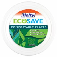 Hefty ECOSAVE Compostable Paper Plates (Pack of 32) Perspective: Main