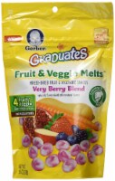 Snacks for Baby Fruit & Veggie Melts Baby Snack Very Berry Blend (Pack of 32)