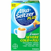 Night Severe Cold & Flu Powder Packets Honey Lemon 6 Each by Bayer (Pack of 2)