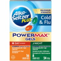 Alka-seltzer Plus Cold & Flu, Power Max Gels (Pack of 24)