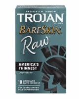 TROJAN BARESKIN Raw , thin Condoms 10 Count (Pack of 20)