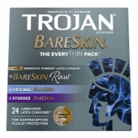 Trojan Condom Bareskin the EveryTHIN Pack 24CT (Pack of 18)