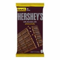 HERSHEY'S Milk Chocolate with Almonds Giant Candy Bar (Pack of 2)