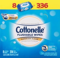 Cottonelle Flushable Wet Wipes Flip-Top (Pack of 20)