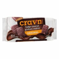 Crav'n Flavor, Graham Cookies, Original, Fudgy Covered (Pack of 8)