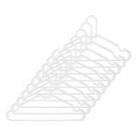 Whitmor White Plastic Hangers (Pack of 3)