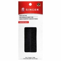 SINGER 00880 Hook and Loop Adhesive Back Tape, 3/4-Inch by 18-Inch, Black (Pack of 6)