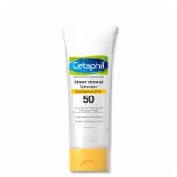 Sheer Sunscreen Lotion for Face & Body SPF 50 for Sensitive Skin (Pack of 32)