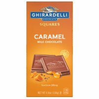 GHIRARDELLI Caramel Milk Chocolate Squares Bar 4.8 OZ Bar (Pack of 18)