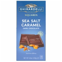 GHIRARDELLI Sea Salt Caramel Dark Chocolate Squares Bar 4.8 Oz Bar (Pack of 48)