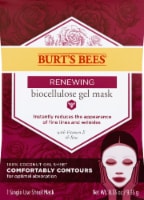 Burt S Bees Renewing Biocellulose Gel Face Sheet Mask Rose and Algae ExtraTube (Pack of 20) Perspective: Main