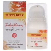 Burts Bees Truly Glowing Eye Gel Cream Unisex 0.5 oz, White (Pack of 4)