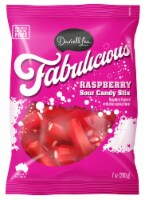 Darrell Lea Fabulicious Raspberry Sour Candy Stix 7oz Bag (Pack of 18)
