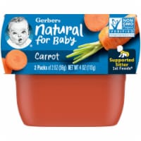 Gerber 1st Foods Carrot Baby Food, 2 Oz Tubs (Pack of 2)