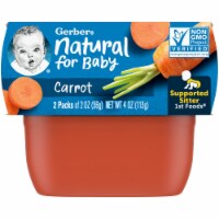 Gerber 1st Foods Carrot Baby Food, 2 Oz Tubs (Pack of 10)