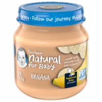 Gerber 1st Food Natural Glass Banana Baby Meals - 4oz (Pack of 16)