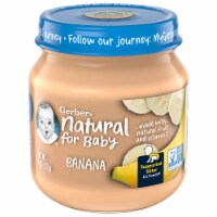 Gerber 1st Food Natural Glass Banana Baby Meals - 4oz (Pack of 32)