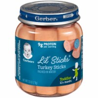 Gerber 3rd Foods Mealtime for Baby Lil Sticks Turkey 2.5 Oz Jar (Pack of 2)