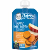 Gerber Natural for Toddler Apple Sweet Potato with Cinnamon Toddler Food (Pack of 4)