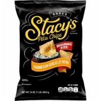Stacy's Parmesan Garlic & Herb Ranch Flavored Pita Chips, 16 Oz (Pack of 12)
