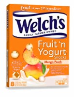 Welch’s Fruit ‘n Yogurt Mango-peach Fruit Snacks 1 Box of 8 (0.7oz) Pouches (Pack of 32)