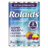 Rolaids Extra Strength Tablets (3 X 10 Ct Assorted Fruit) (Pack of 4)