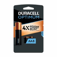 Duracell Optimum AA Alkaline Battery (8-Pack), Double a Batteries (Pack of 8)