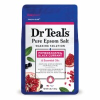 Dr Teal's Pure Epsom Salt, Pomegranate & Black Currant, 3 lbs (Pack of 32)