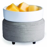 2-in-1 Candle and Fragrance Warmer, Gray Texture (Pack of 12)