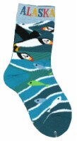 Arctic Circle Enterprises Alaska Puffin & Fish Socks Perspective: Main