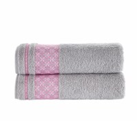 KAFTHAN Textile Plaid Turkish Cotton Bath Towels (Set of 2)