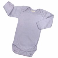 Organic Cotton Long Sleeve Bodysuits/Onesies - Soft Lavender 3-6m