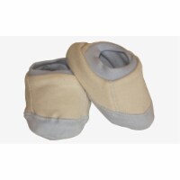 Organic Cotton Booties fit NB to about 5 months - Blue/Natural