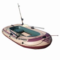Swimline Solstice 30400 Voyager Inflatable 4 Person Fishing Leisure Boat Raft