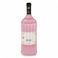 Swimline 90654 Giant Inflatable 94 Rosè Wine Bottle Pool Float Raft Mat, Pink