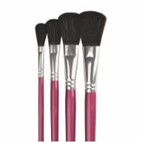 True Flow Chubby Oval Wash 0.75 in. Brush - Pack of 3