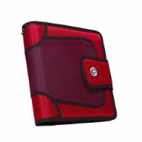 Strap Binder with Tab File&#44; O-Ring&#44; 2 in. - Red