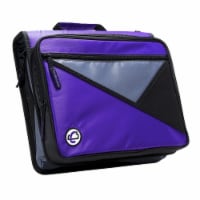 Universal Laptop Zipper Binder&#44; O-Ring&#44; 2 in. - Purple