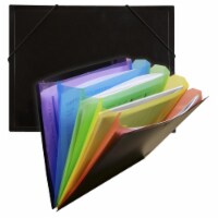 Poly Letter Document Sorter&#44; Black & Multicolor - Each
