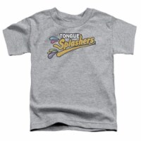 Dubble Bubble-Tongue Splashers Logo - Short Sleeve Toddler Tee - Heather & Large 4T