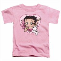 Boop-I Love Betty - Short Sleeve Toddler Tee&#44; Pink - Large 4T