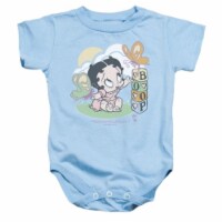 Boop-Blue Butterflies - Infant Snapsuit - Light Blue&#44; Small 6 Months