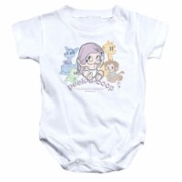 Boop-Peek A Boo - Infant Snapsuit - White&#44; Medium 12 Months