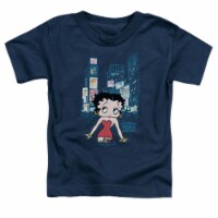 Boop-Square - Short Sleeve Toddler Tee - Navy&#44; Large 4T