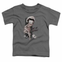 Boop-Out Of Control - Short Sleeve Toddler Tee - Charcoal&#44; Small 2T
