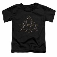 Charmed-Triple Linked Logo - Short Sleeve Toddler Tee - Black&#44; Large 4T